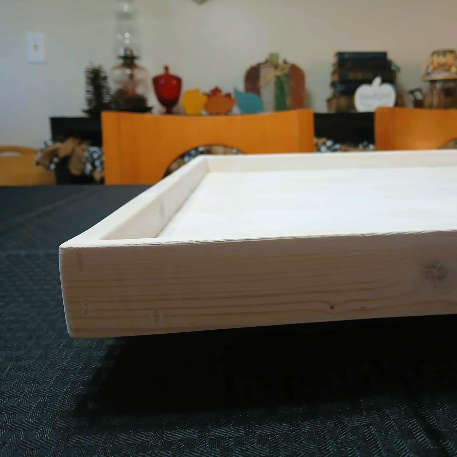 23-Inch Solid Wood Lazy Susan – Extra Large Turntable for Game Boards, Puzzles & Tabletop Activities