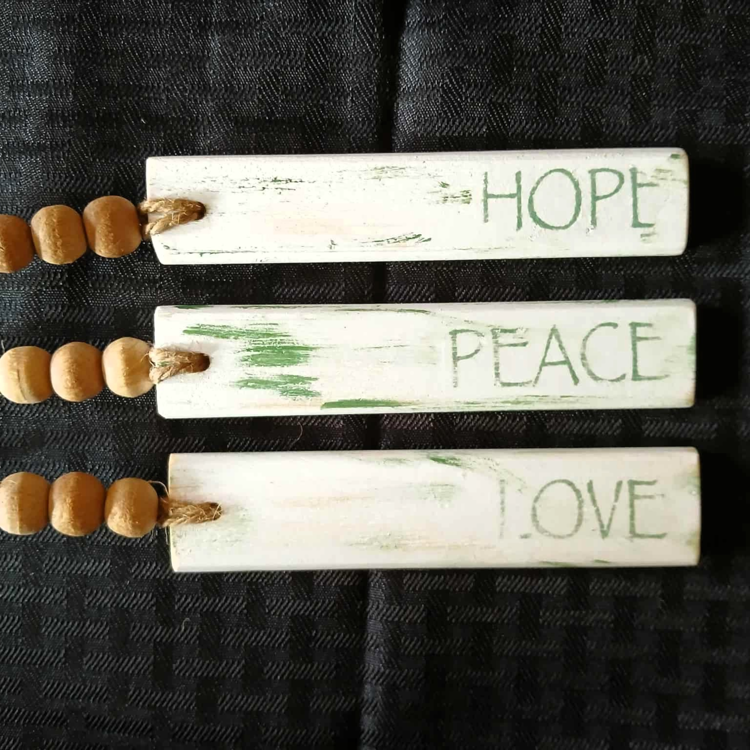 Wooden Christmas Ornament with Rustic Charm