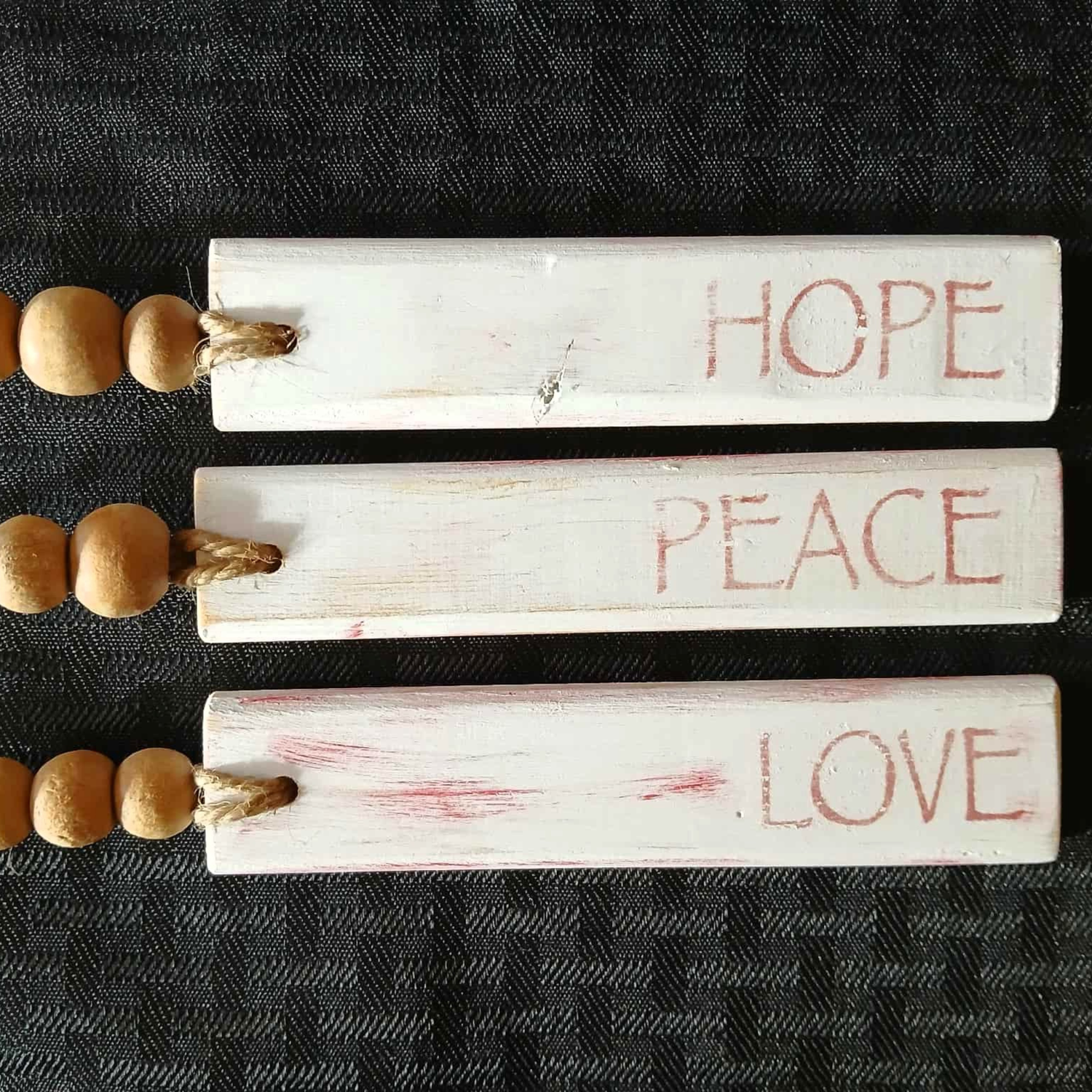 Wooden Christmas Ornament with Rustic Charm