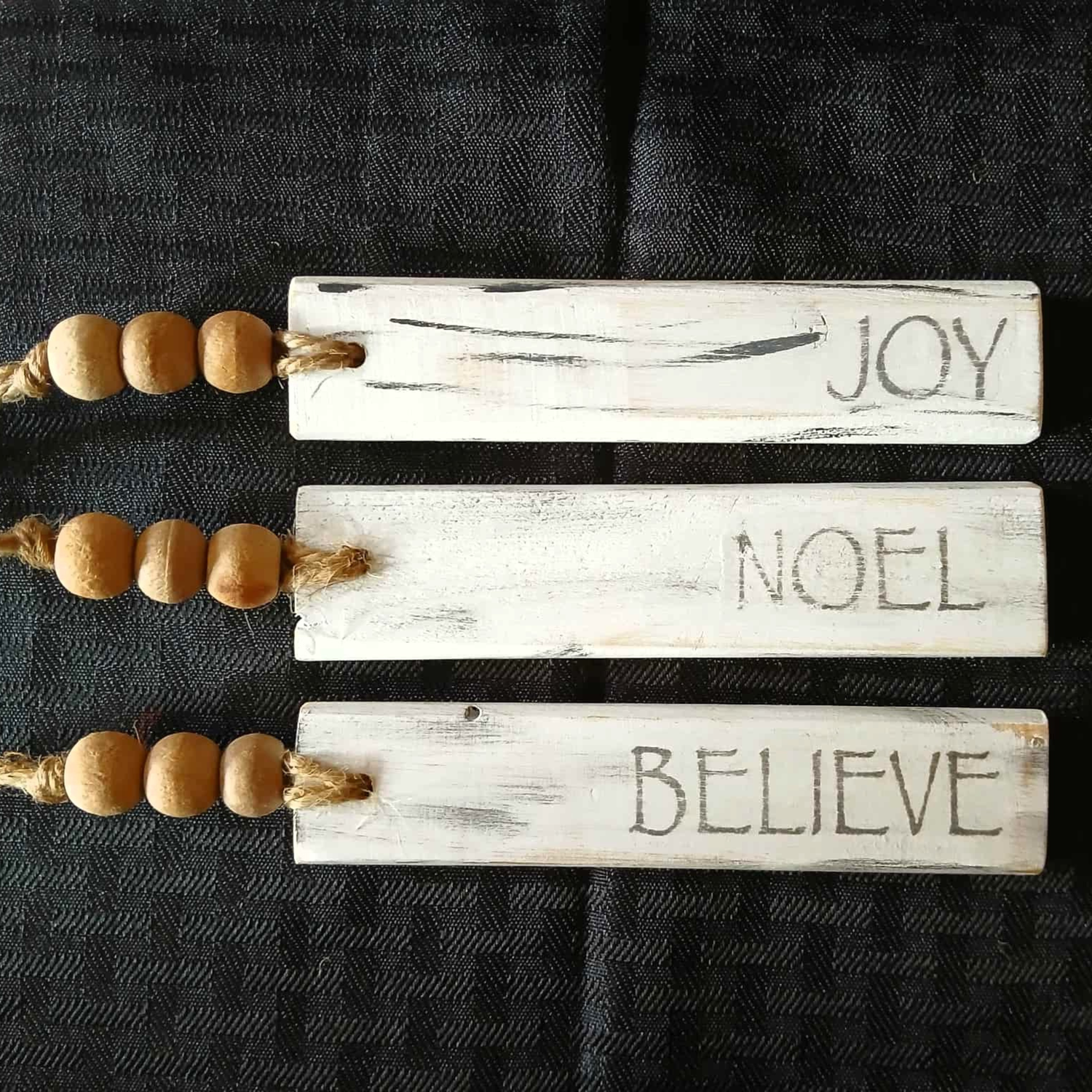 Wooden Christmas Ornament with Rustic Charm