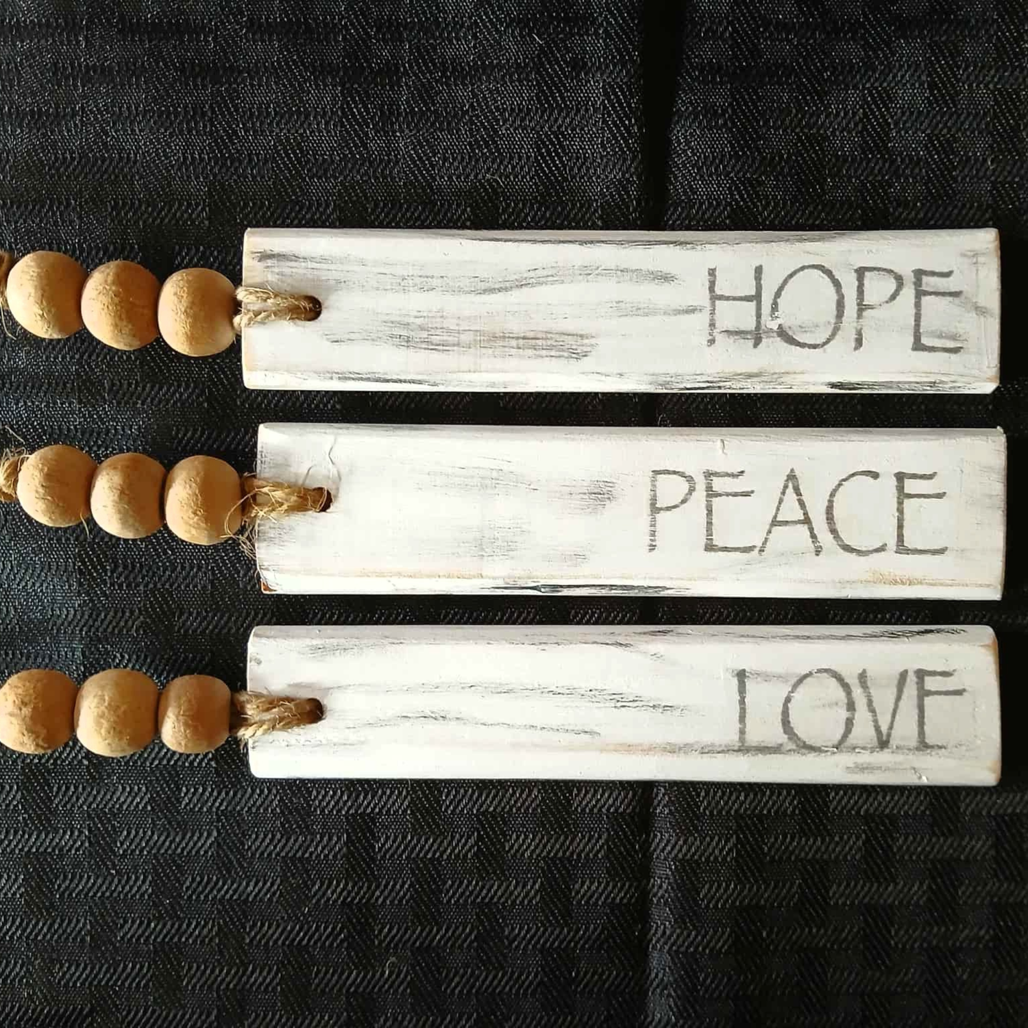 Wooden Christmas Ornament with Rustic Charm