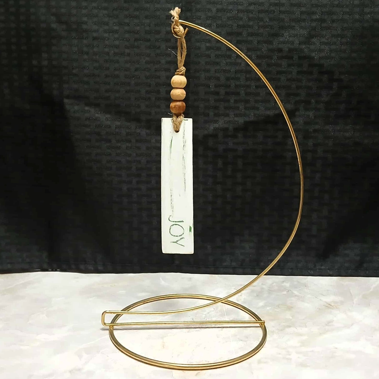 Wooden Christmas Ornament with Rustic Charm